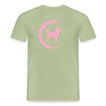 poodle - Men's T-Shirt - sage - Front - AI Model Male 178 light (178cm)