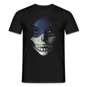 Face painting - Männer T-Shirt - Schwarz - Vorne - AI Model Male 178 light (178cm)