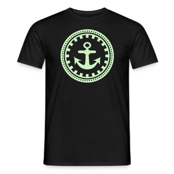 Anchor - Men's T-Shirt - black - Front - AI Model Male 178 light (178cm)