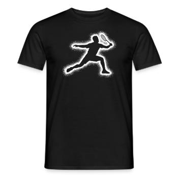 Badminton Badminton Players Kids Boys Badminton - Men's T-Shirt - black - Front - AI Model Male 178 light (178cm)