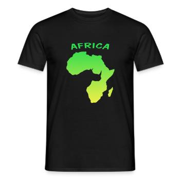 Africa - Männer T-Shirt - Schwarz - Vorne - AI Model Male 178 light (178cm)