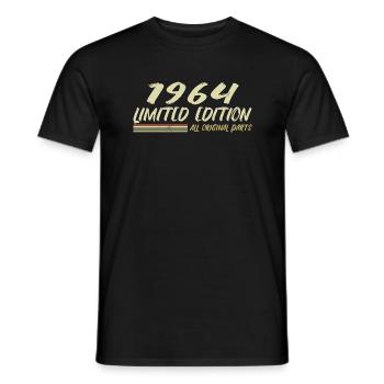 Cadeau D'anniversaire 1964 Idée Cadeau 1964 - T-shirt homme - noir - Devant - AI Model Male 178 light (178cm)