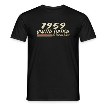 1959 Geburtstagsgeschenkidee 1959 - Männer T-Shirt - Schwarz - Vorne - AI Model Male 178 light (178cm)