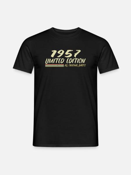 1957 Geburtstagsgeschenkidee 1957 - Männer T-Shirt - Schwarz