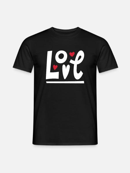 Love - Men's T-Shirt - black
