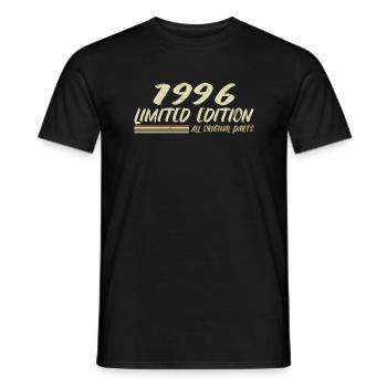 1996 Birthday Gift Idea 1996 - Men's T-Shirt - black - Front - AI Model Male 178 light (178cm)