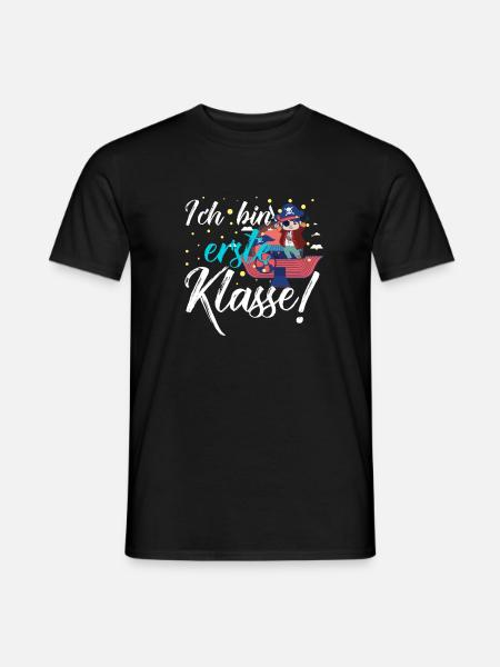 I am first grade - school enrollment, first grader - Men's T-Shirt - black