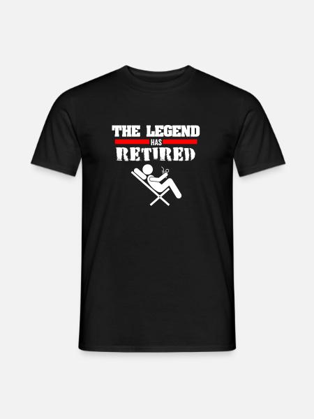 Legenda przeszła na emeryturę - emeryt, emeryt, emeryt - T-shirt herr - svart