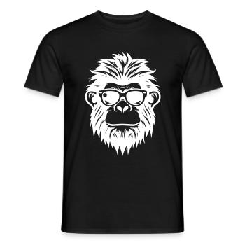 Affe Sonnenbrille Sommer - Männer T-Shirt - Schwarz - Vorne - AI Model Male 178 light (178cm)
