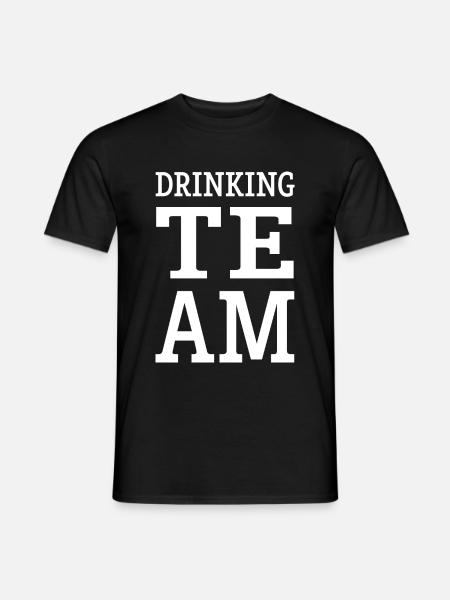 Drinking Team Mannschaft - Männer T-Shirt - Schwarz