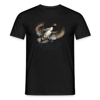 KMAR Pintail - Männer T-Shirt - Schwarz - Vorne - AI Model Male 178 light (178cm)