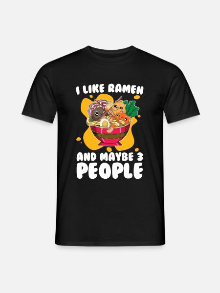 Cats Ramen Bowl Japan Gift Anime Ramen - Men's T-Shirt - black