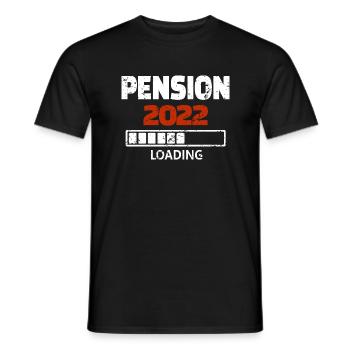 Pension 2022 Loading - Männer T-Shirt - Schwarz - Vorne - AI Model Male 178 light (178cm)