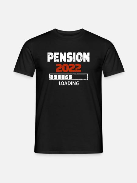 Pension 2022 Loading - Männer T-Shirt - Schwarz