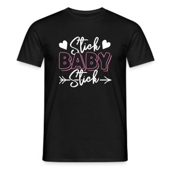 Stick Baby Stick - Männer T-Shirt - Schwarz - Vorne - AI Model Male 178 light (178cm)