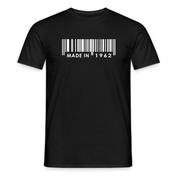 Anniversaire 1962 - T-shirt homme - noir - Devant - AI Model Male 178 light (178cm)