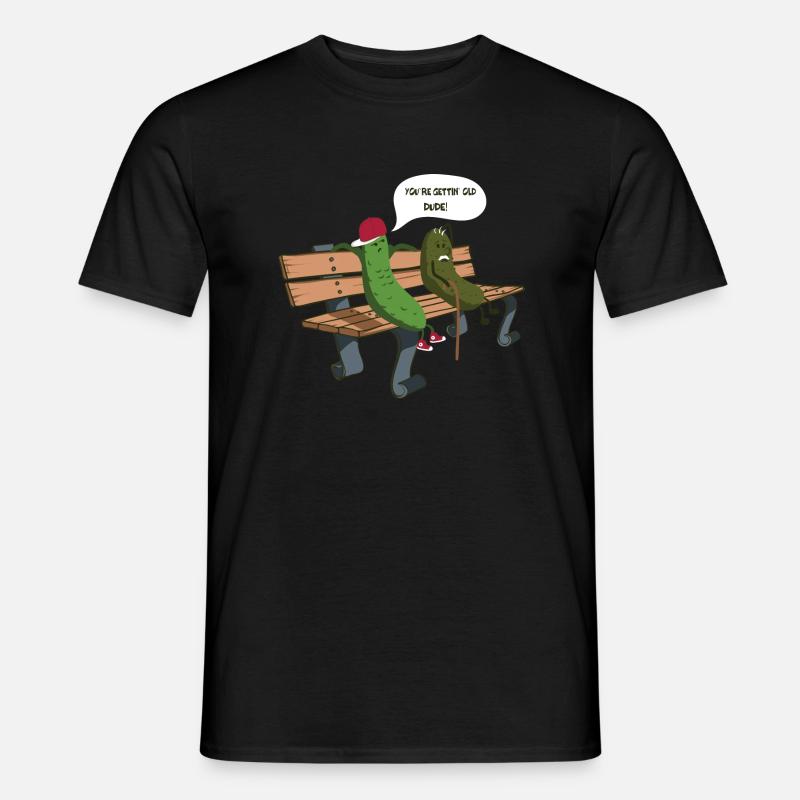 Tu deviens vieux, mec - concombre - T-shirt homme - noir