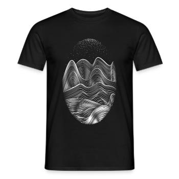Berge Sternenhimmel outdoor - Männer T-Shirt - Schwarz - Vorne - AI Model Male 178 light (178cm)