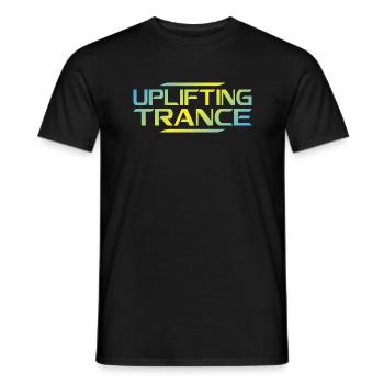 Uplifting Trance Music | Goa Psy Acid Festival - Men's T-Shirt - black - Front - AI Model Male 178 light (178cm)