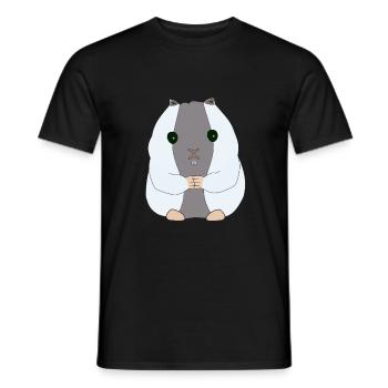 Hamster, Bindung Mensch & Tier, Valentinstag - Männer T-Shirt - Schwarz - Vorne - AI Model Male 178 light (178cm)