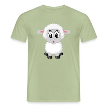lamb - Men's T-Shirt - sage - Front - AI Model Male 178 light (178cm)
