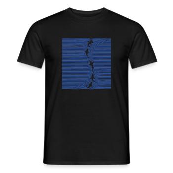 Famille de requin - T-shirt homme - noir - Devant - AI Model Male 178 light (178cm)