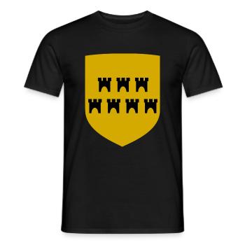 Les Saxons de Transylvanie - T-shirt homme - noir - Devant - AI Model Male 178 light (178cm)