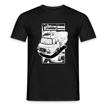 Barkas B1000 - Männer T-Shirt - Schwarz - Vorne - AI Model Male 178 light (178cm)