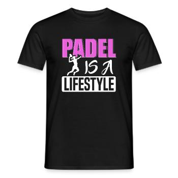Padel Tennis Paddel Padelball Padeln Padeltennis - Männer T-Shirt - Schwarz - Vorne - AI Model Male 178 light (178cm)