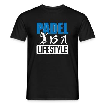 Padel Tennis Paddel Padelball Padeln Padeltennis - Männer T-Shirt - Schwarz - Vorne - AI Model Male 178 light (178cm)