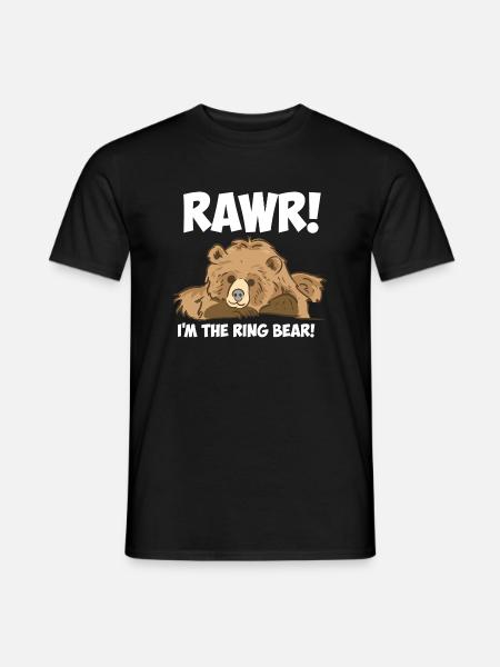 Rawr! Ich bin der Ringbär! - Männer T-Shirt - Schwarz