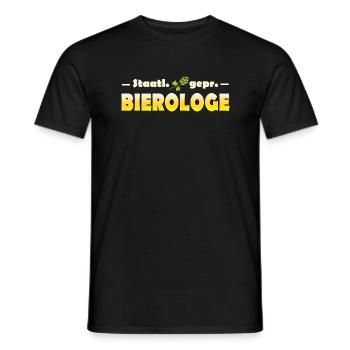 Bier Wissenschaft Alkohol - Männer T-Shirt - Schwarz - Vorne - AI Model Male 178 light (178cm)