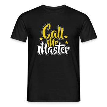 Diplôme de Master Diplôme Université - T-shirt homme - noir - Devant - AI Model Male 178 light (178cm)