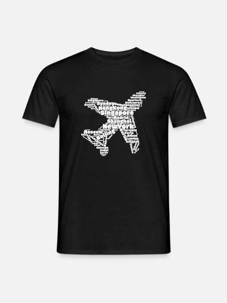 Villes du monde Voyage - T-shirt homme - noir