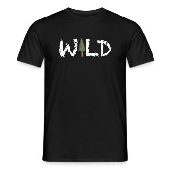 Wild | Wildnis, Tanne, Natur, Wald, Klimawandel - Männer T-Shirt - Schwarz - Vorne - AI Model Male 178 light (178cm)
