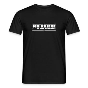 Ich kriege so eine Krawatte Geschenk ausrasten - Männer T-Shirt - Schwarz - Vorne - AI Model Male 178 light (178cm)