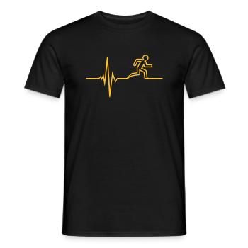 marathon - Mænd T-shirt - sort - Foran - AI Model Male 178 light (178cm)