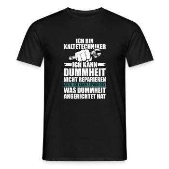 Kältetechniker Geschenk Klimatechniker - Männer T-Shirt - Schwarz - Vorne - AI Model Male 178 light (178cm)