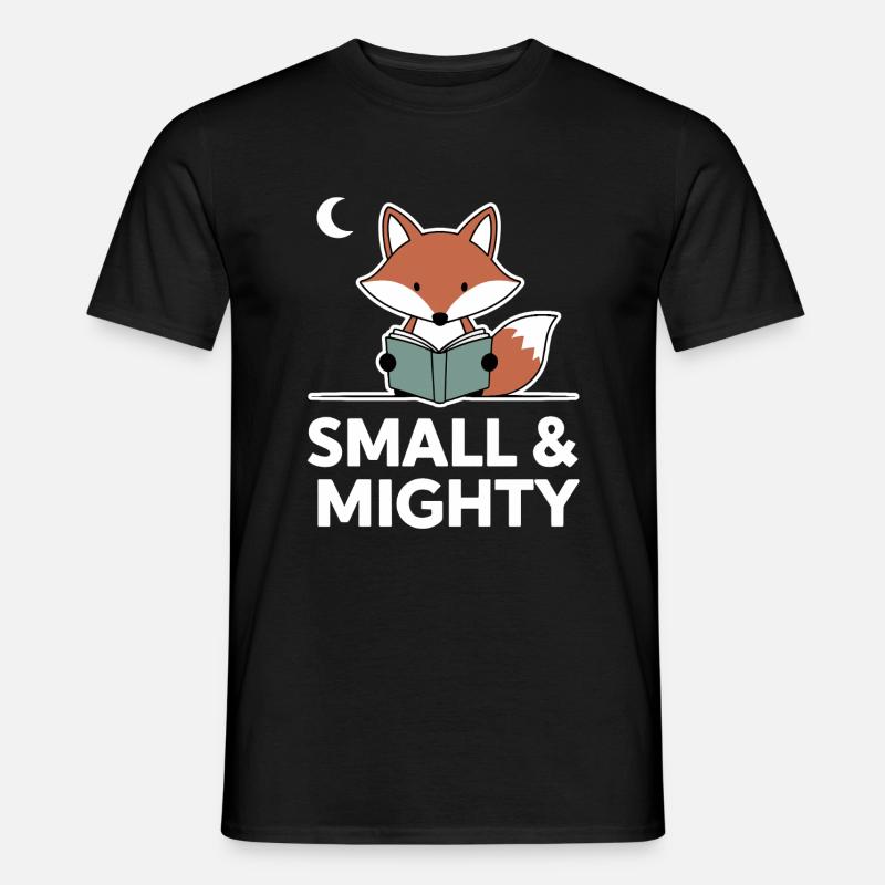 Schlauer Fuchs - Small & Mighty - Männer T-Shirt - Schwarz