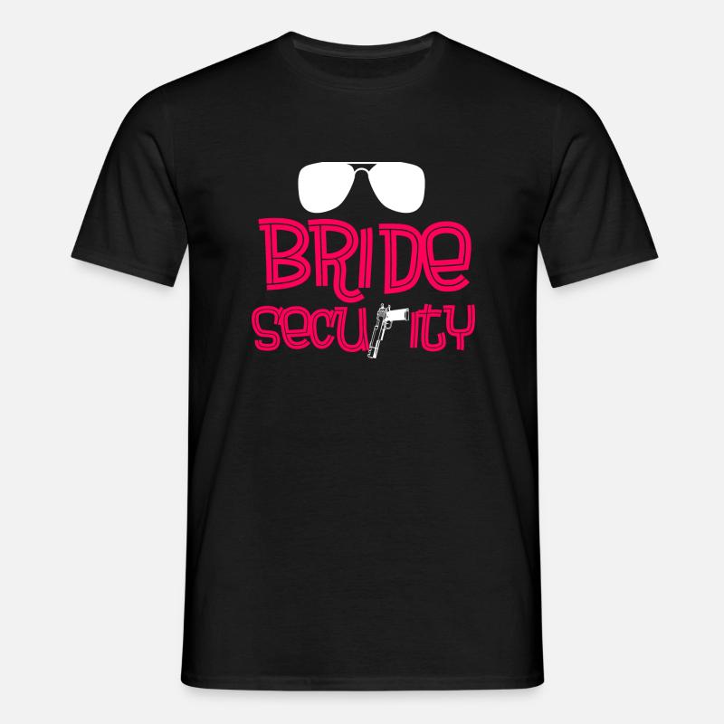 Bride security - Männer T-Shirt - Schwarz