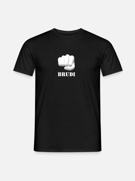 Brudi T-Shirt - Männer T-Shirt - Schwarz