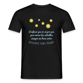 Van-Gogh-Sterne - Männer T-Shirt - Schwarz - Vorne - AI Model Male 178 light (178cm)