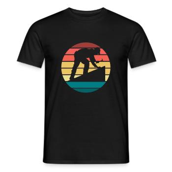 Dachdecker - Männer T-Shirt - Schwarz - Vorne - AI Model Male 178 light (178cm)