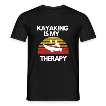 Kayak Kanu Paddeln Kajakfahren Geschenkidee - Männer T-Shirt - Schwarz - Vorne - AI Model Male 178 light (178cm)