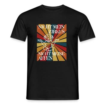 Zirkus Affen Zoo Geburtstag Familie lustiges - Männer T-Shirt - Schwarz - Vorne - AI Model Male 178 light (178cm)