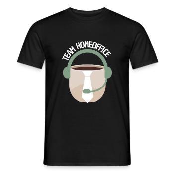 Team Home Office Sloth Home Work Gift Idea - Men's T-Shirt - black - Front - AI Model Male 178 light (178cm)