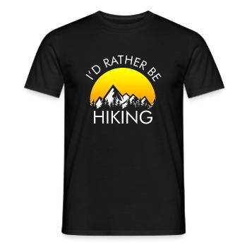 Je préfère faire de la randonnée - T-shirt homme - noir - Devant - AI Model Male 178 light (178cm)