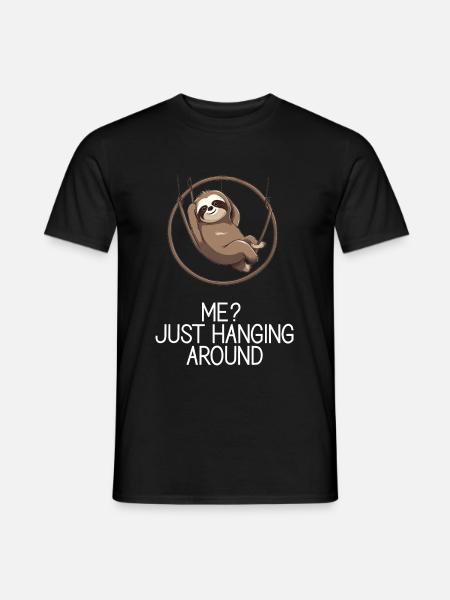 Me Just Hanging Around - Männer T-Shirt - Schwarz