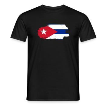 Cuba Flag Caribbean Vacation Cuba Travel Havana - Men's T-Shirt - black - Front - AI Model Male 178 light (178cm)
