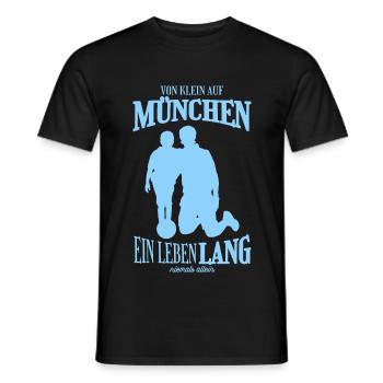 Cadeau de famille Munich Football - T-shirt homme - noir - Devant - AI Model Male 178 light (178cm)